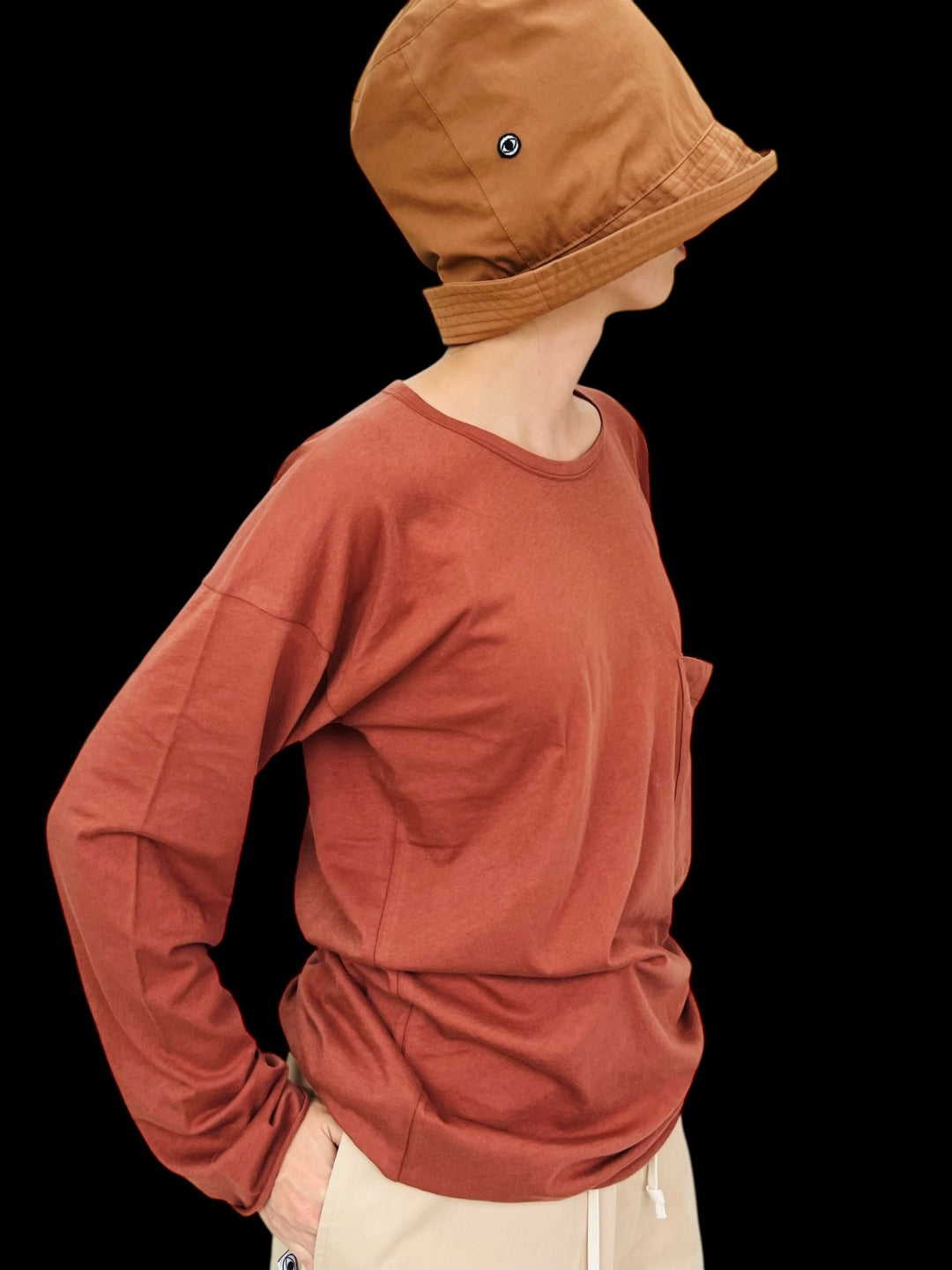 STELLAR POCKET T-SHIRT RUST