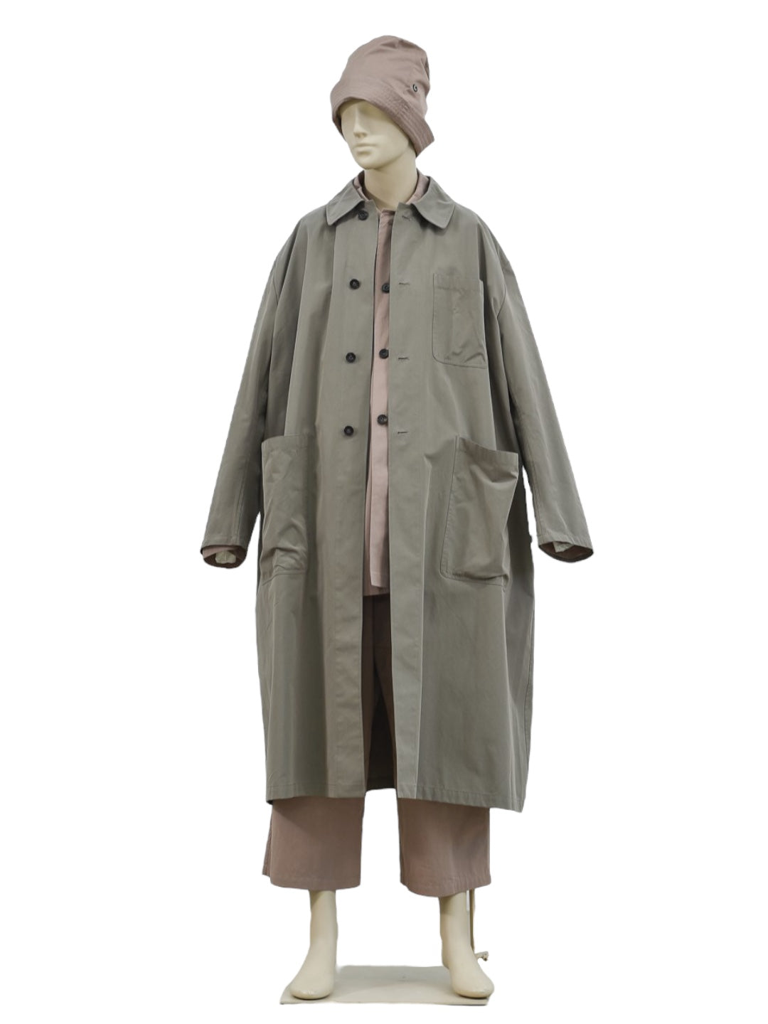 GARDENING LONG WORKING COAT VINTAGE GRAY