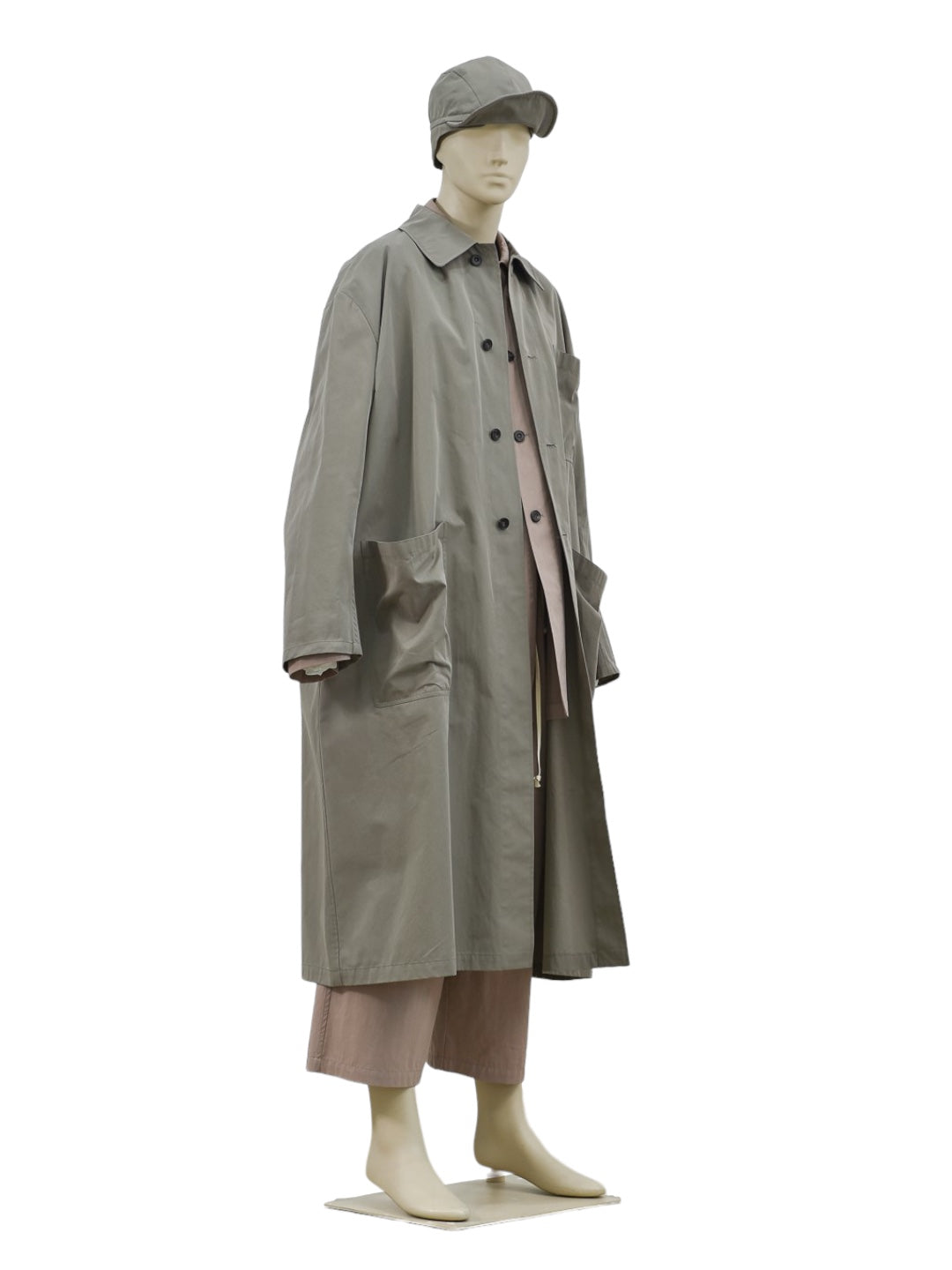 GARDENING LONG WORKING COAT VINTAGE GRAY