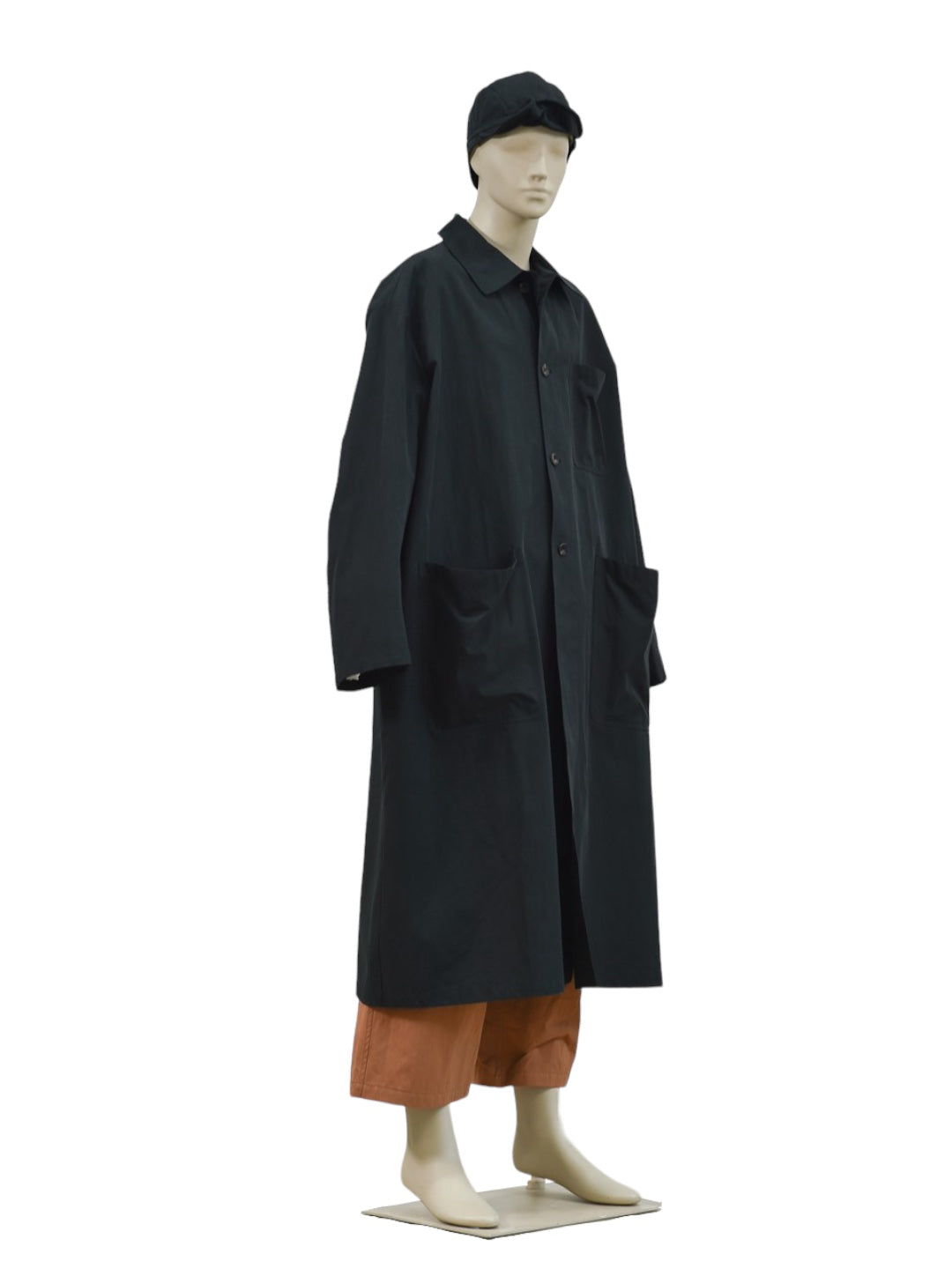 GARDENING LONG WORKING COAT CHACOL BLACK