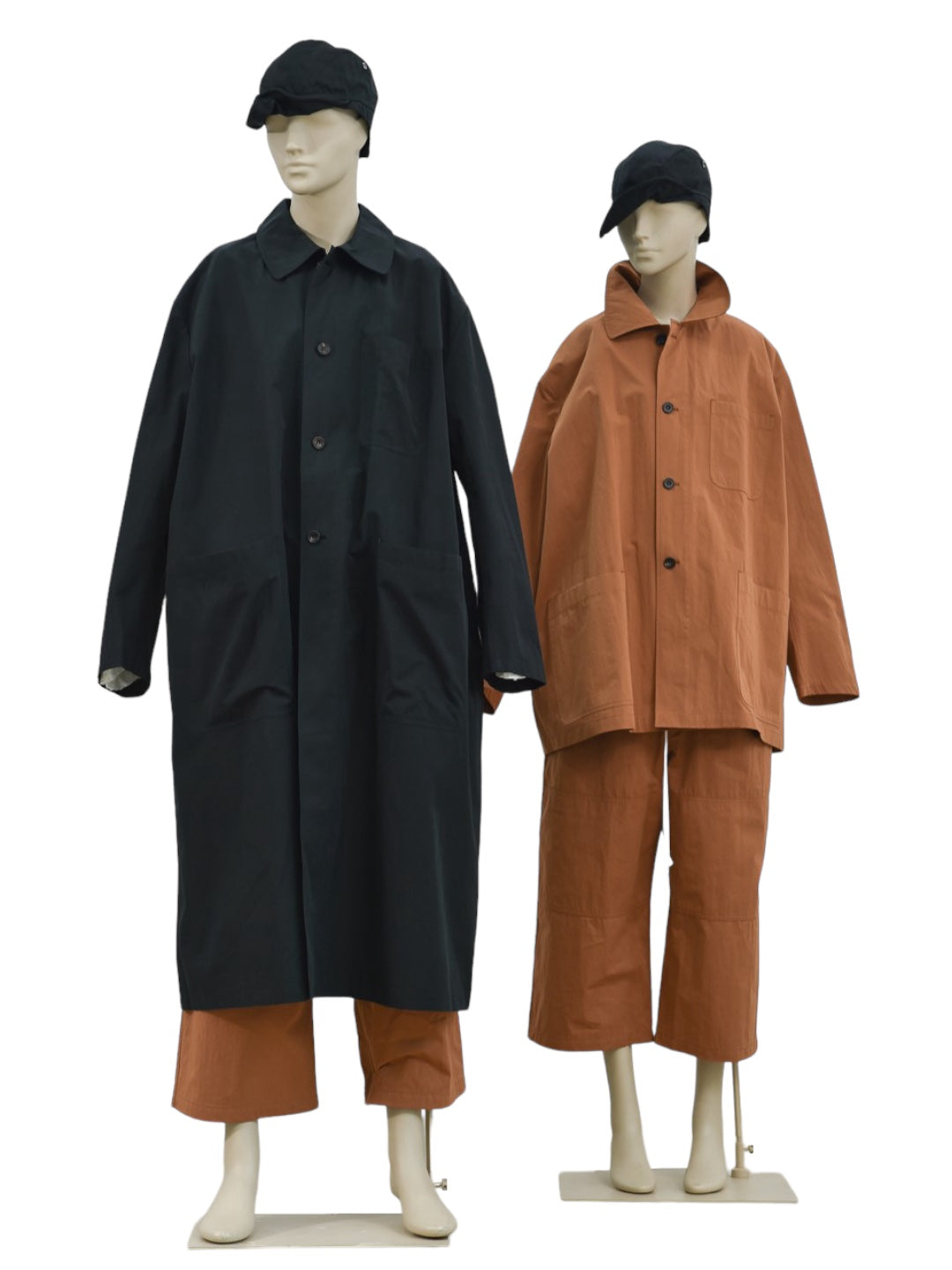 GARDENING LONG WORKING COAT CHACOL BLACK
