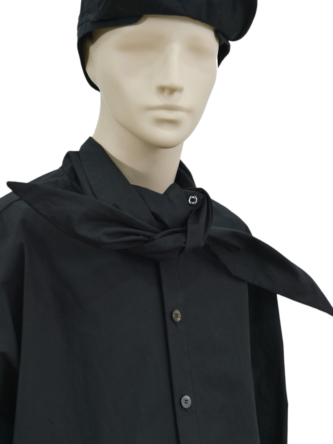 LUCY TIE SHIRT BLACK
