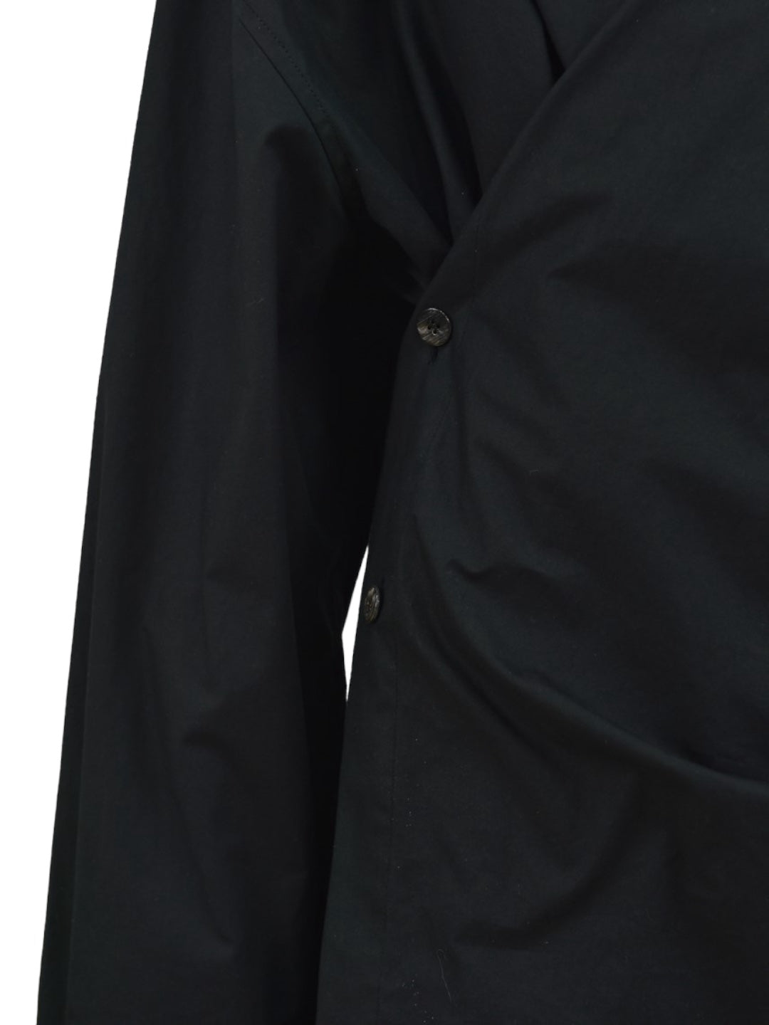 LUCY TIE SHIRT BLACK