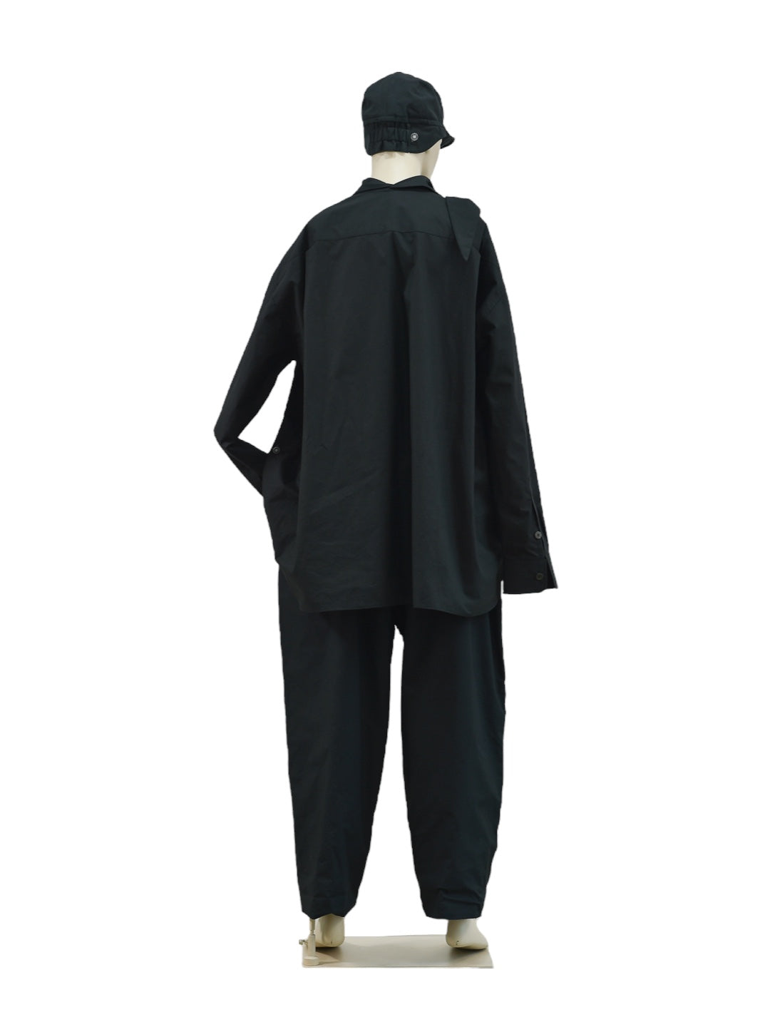 LUCY TIE SHIRT BLACK