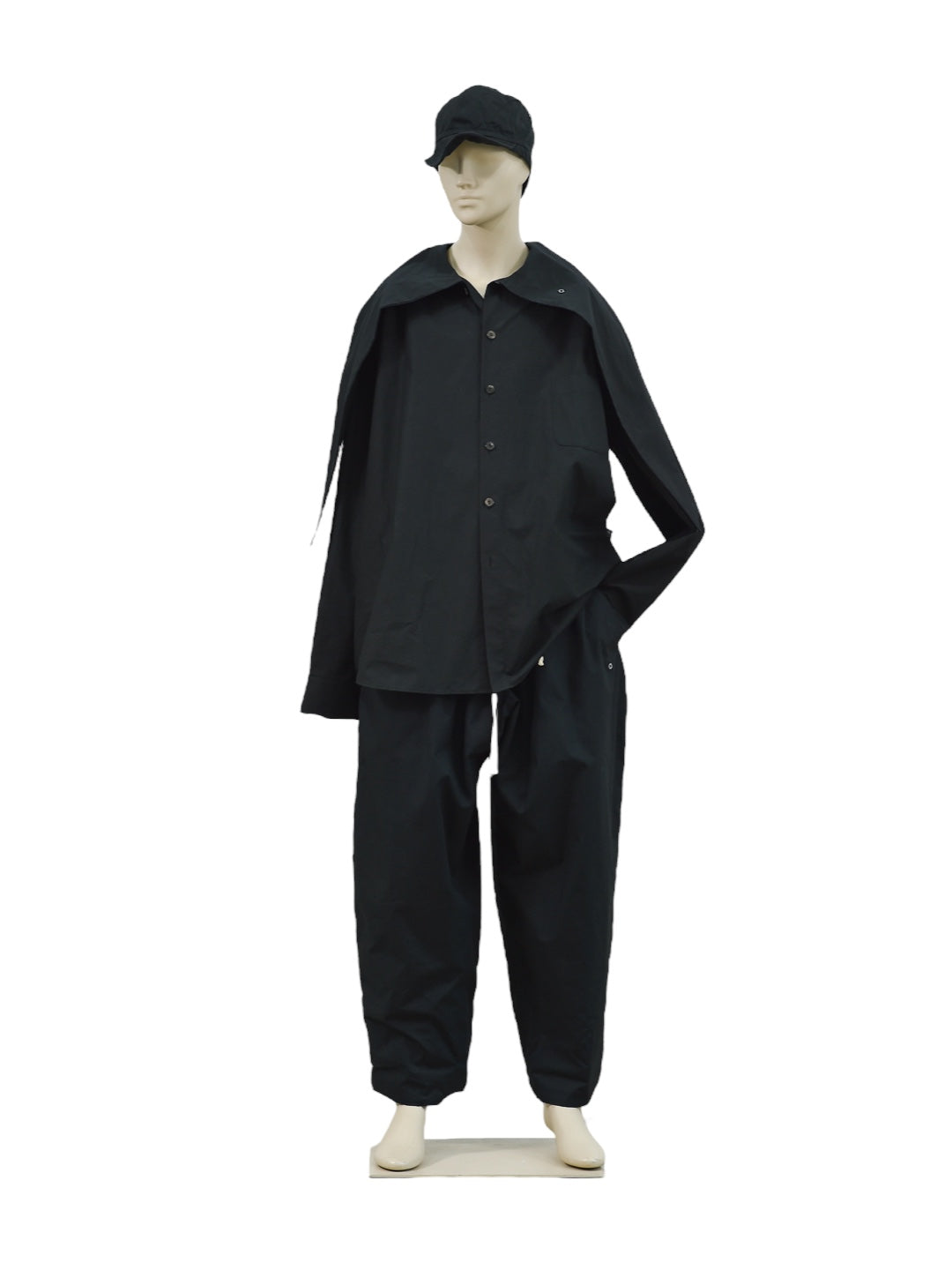 LUCY TIE SHIRT BLACK