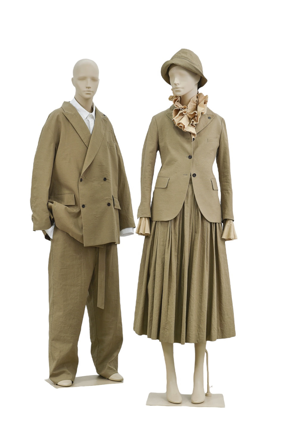 BORN SINGLE SHORT JACKET KHAKI