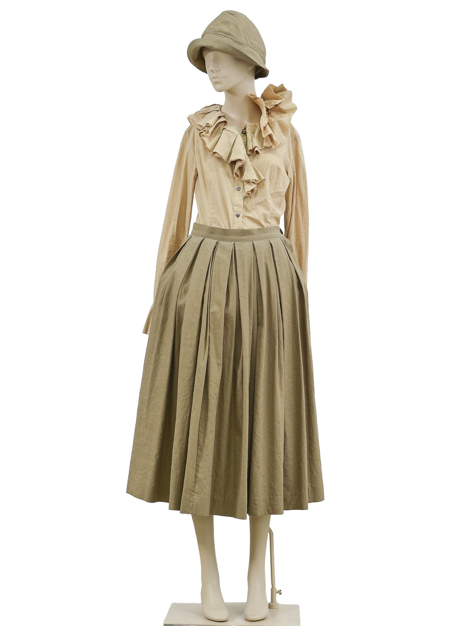 BORN TUCK SKIRT KHAKI
