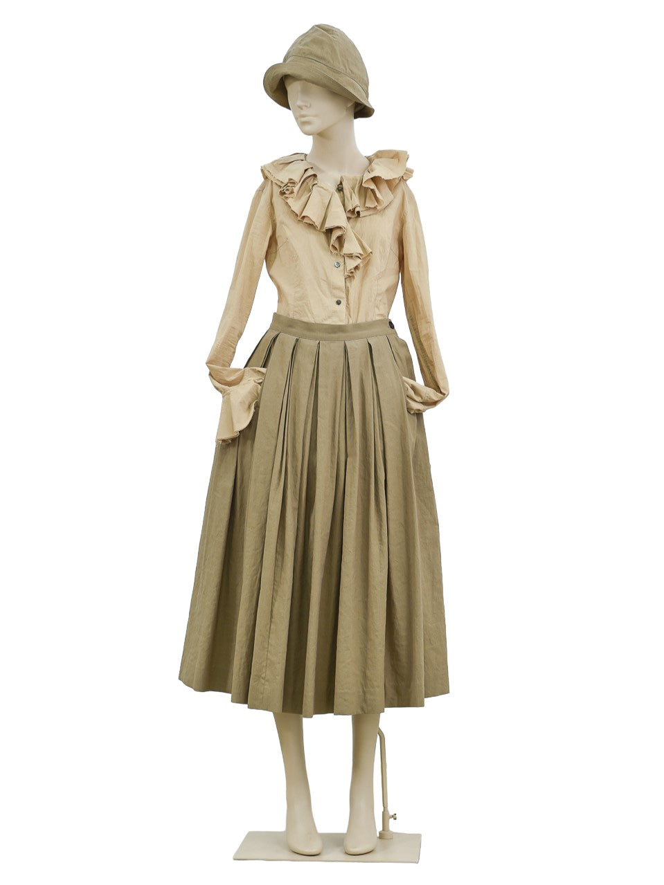 BORN TUCK SKIRT KHAKI