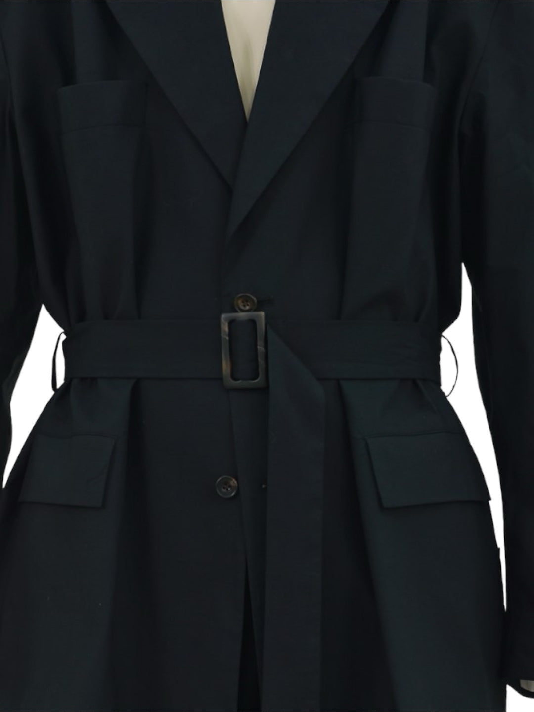 DAN BELTED JACKET BLACK