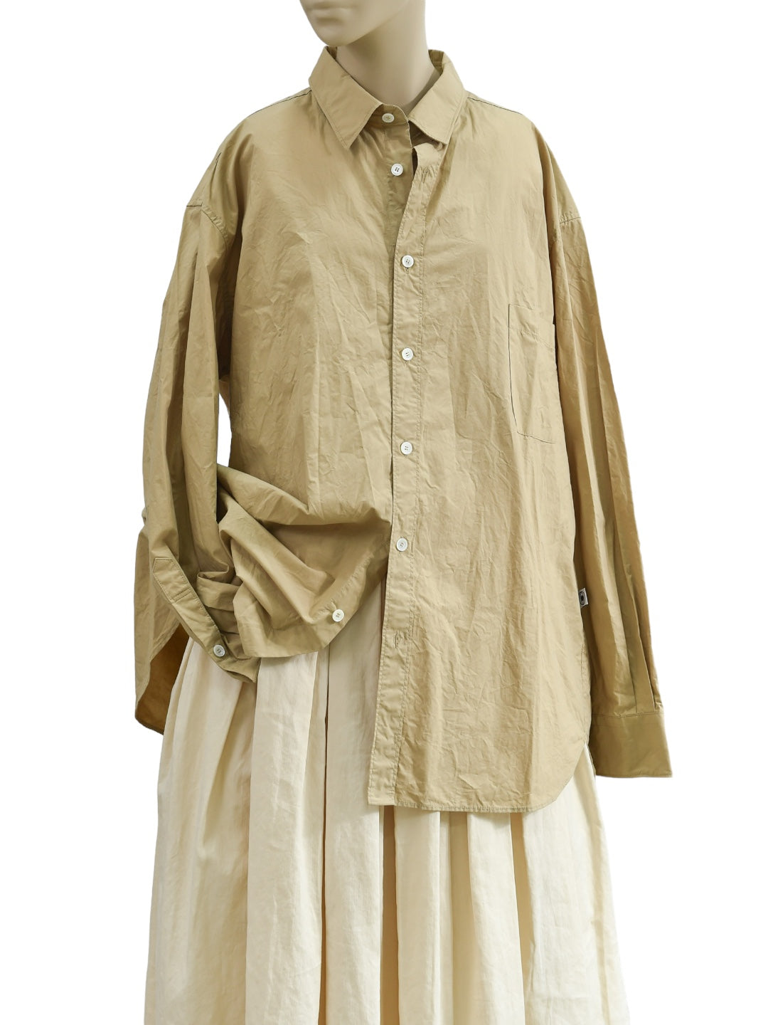 LUCY OVERSIZED SHIRT BEIGE