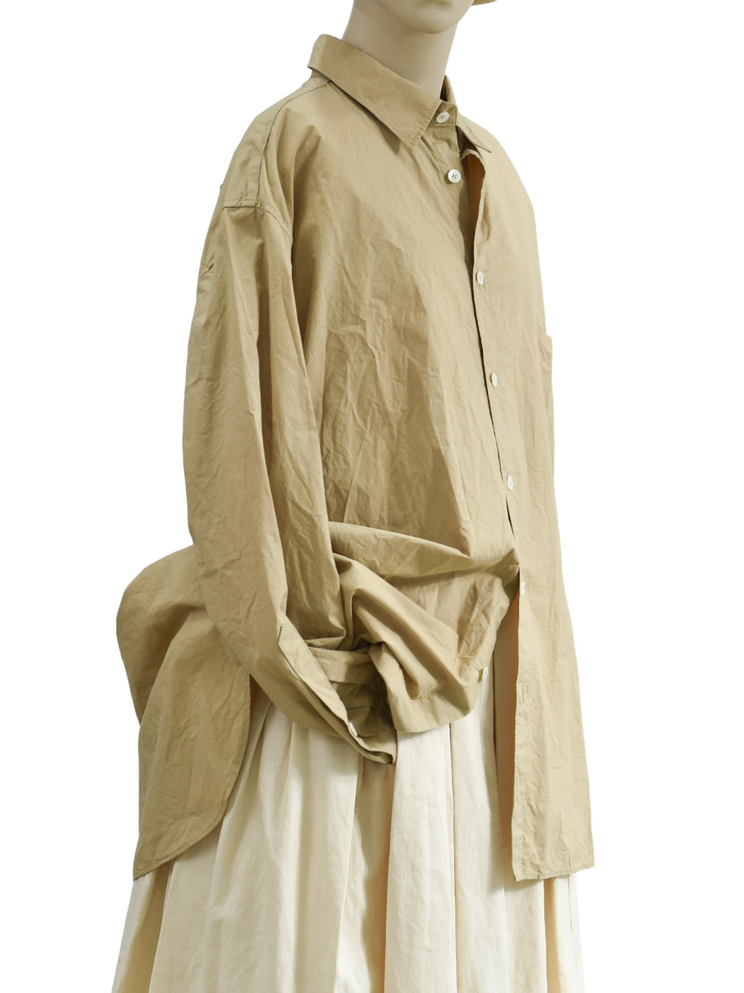 LUCY OVERSIZED SHIRT BEIGE