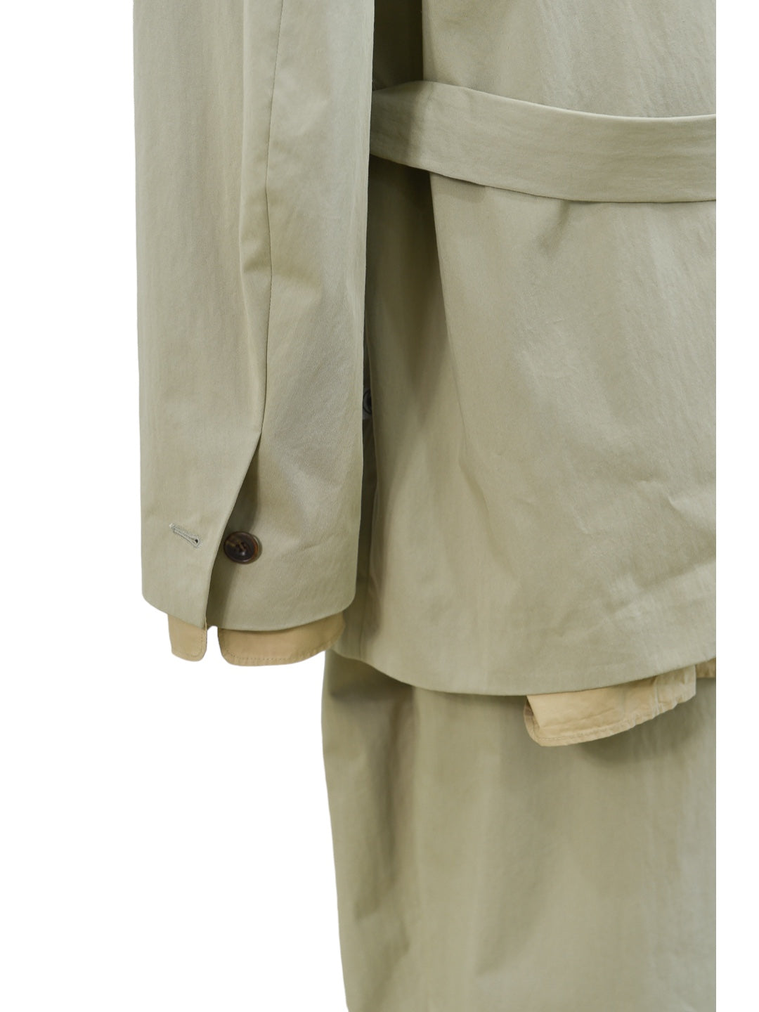 MENTOR BELTED JACKET KHAKI