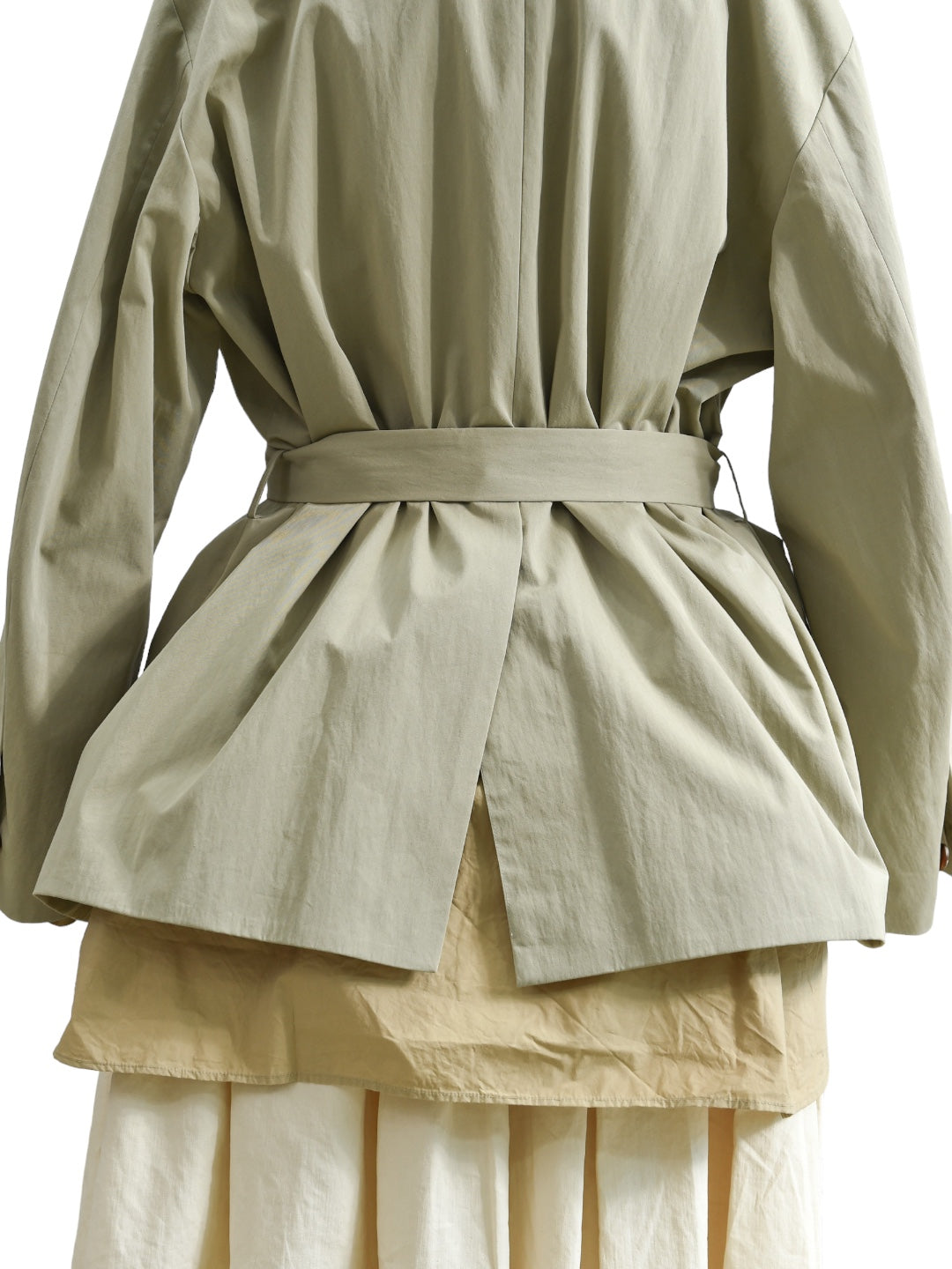 MENTOR BELTED JACKET KHAKI