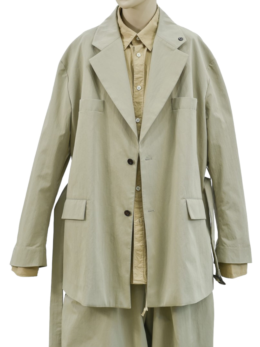 MENTOR BELTED JACKET KHAKI