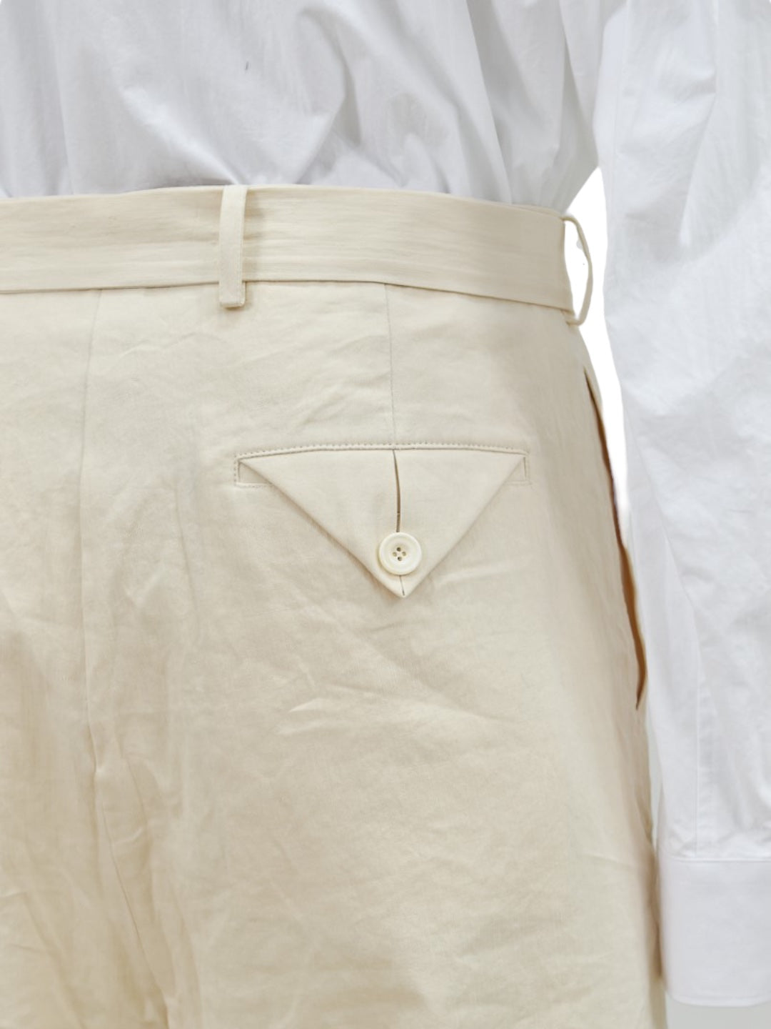 BORN STRAIGHT LONG PANTS IVORY