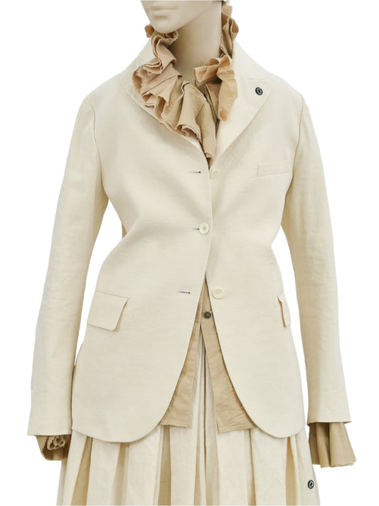 BORN SINGLE SHORT JACKET IVORY