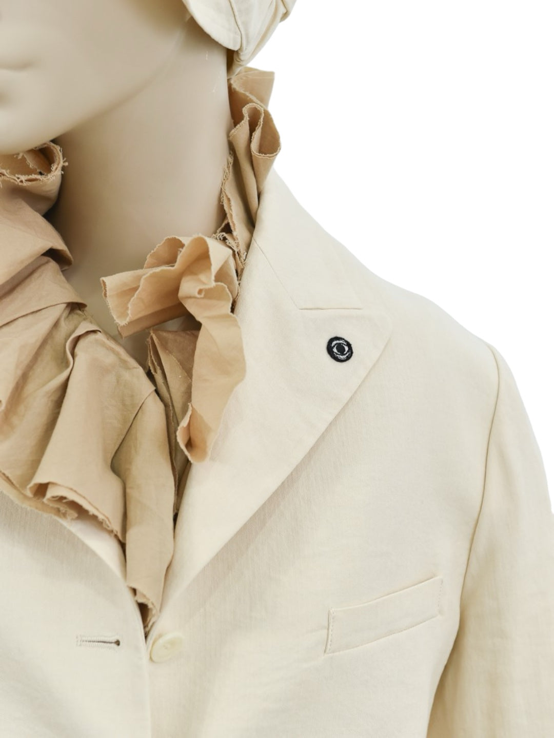 BORN SINGLE SHORT JACKET IVORY