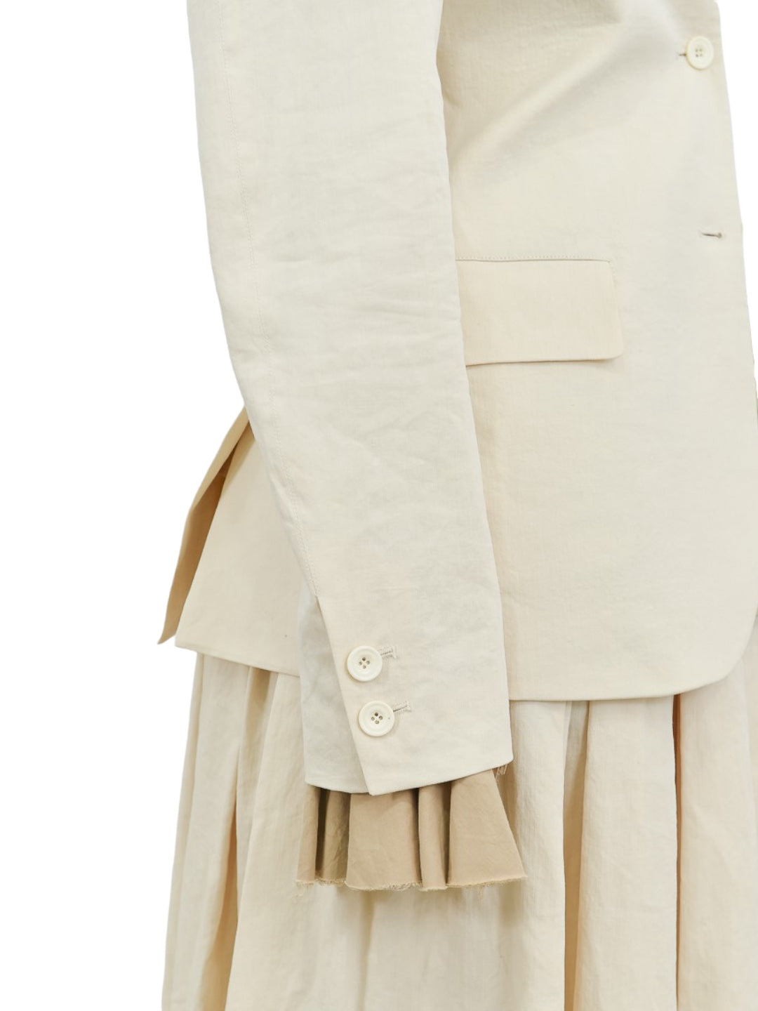 BORN SINGLE SHORT JACKET IVORY