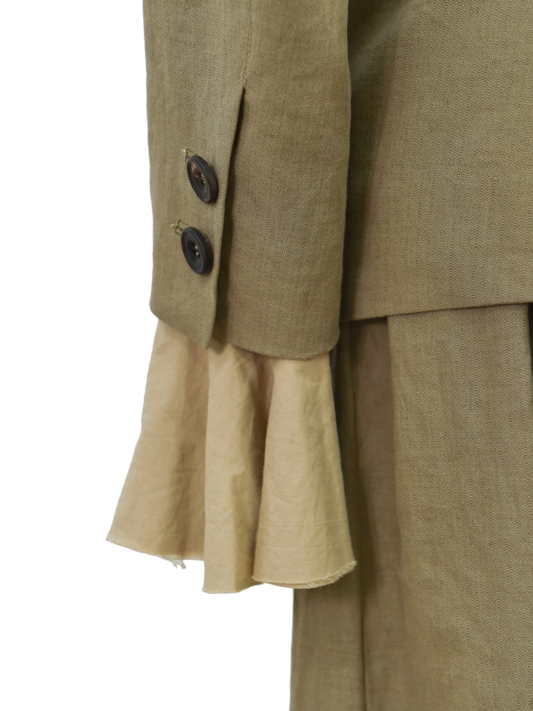 BORN SINGLE SHORT JACKET KHAKI