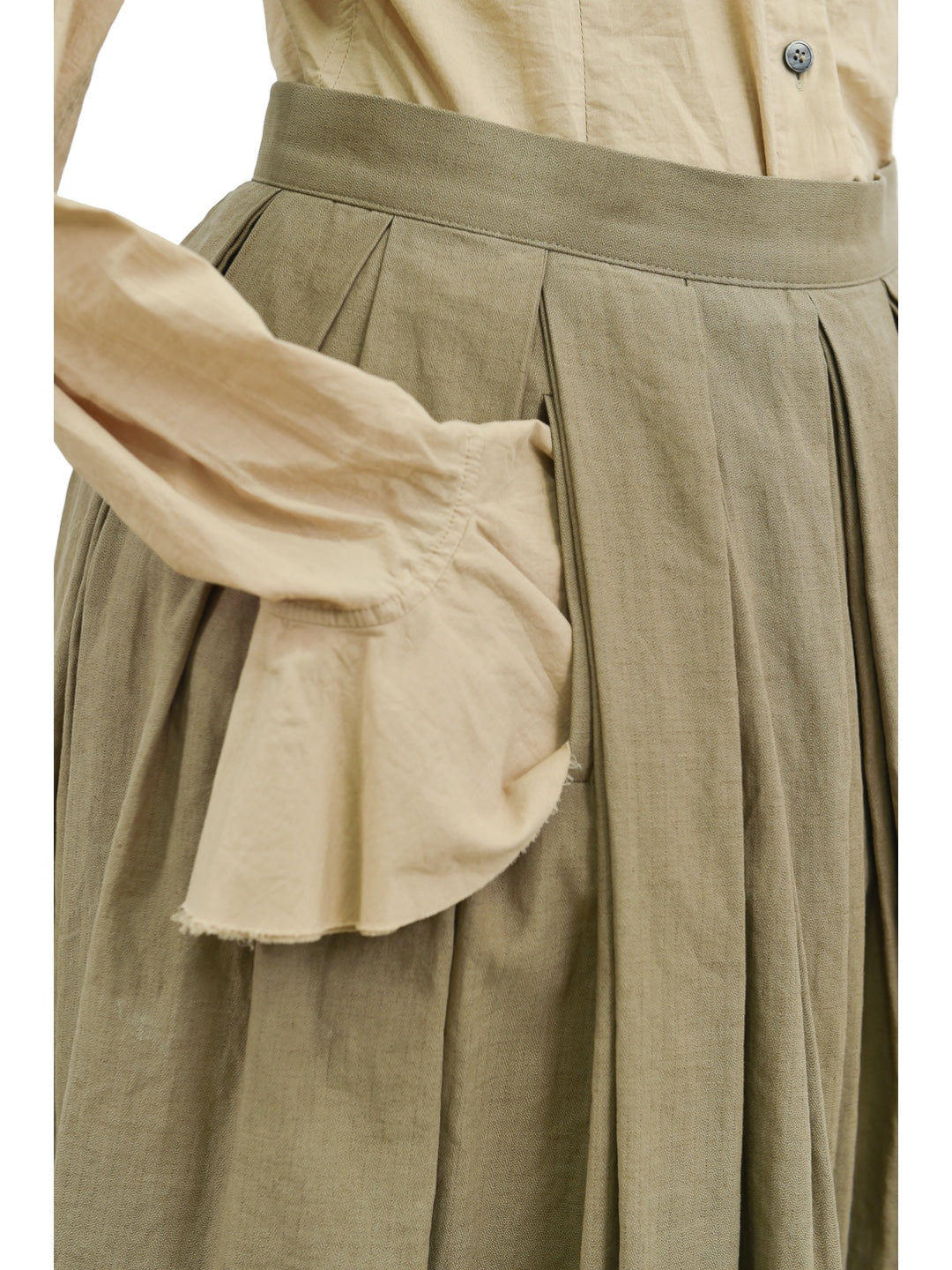 BORN TUCK SKIRT KHAKI