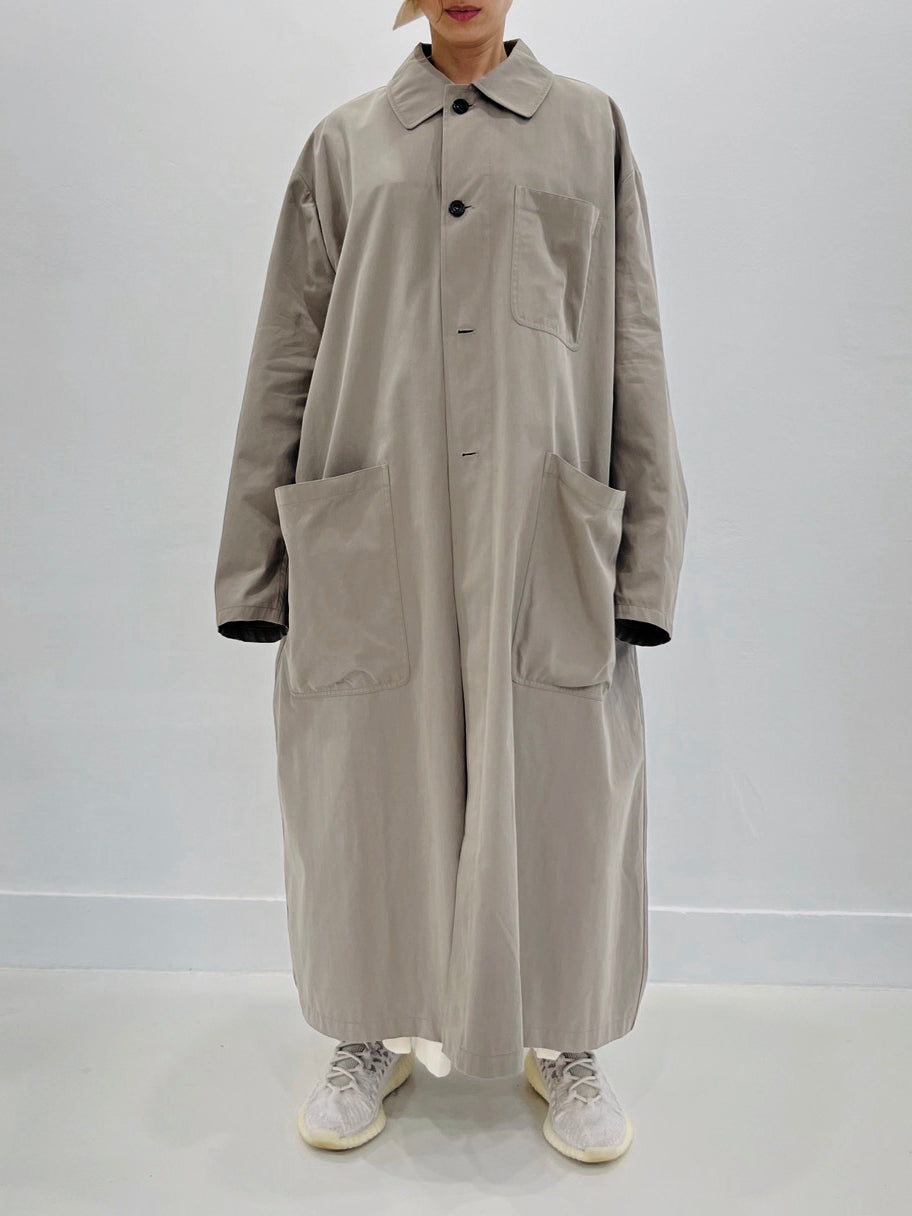 GARDENING LONG WORKING COAT VINTAGE GRAY