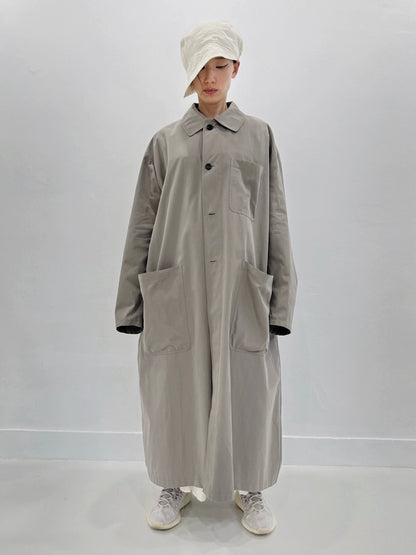 GARDENING LONG WORKING COAT VINTAGE GRAY