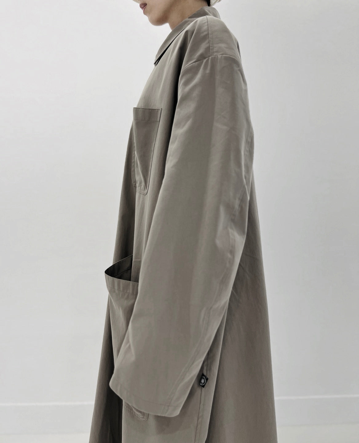GARDENING LONG WORKING COAT VINTAGE GRAY