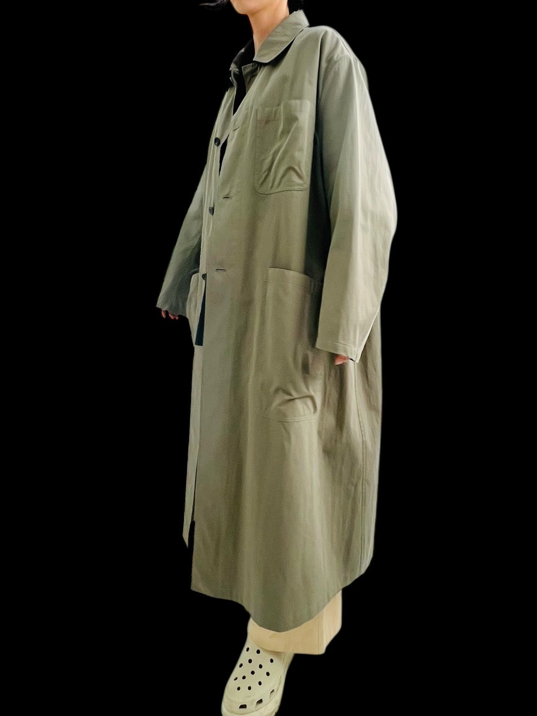 GARDENING LONG WORKING COAT KHAKI – LOOLA KOOLA