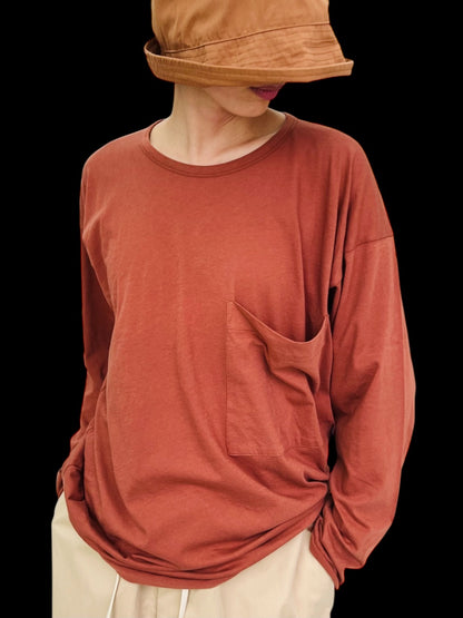 STELLAR POCKET T-SHIRT RUST
