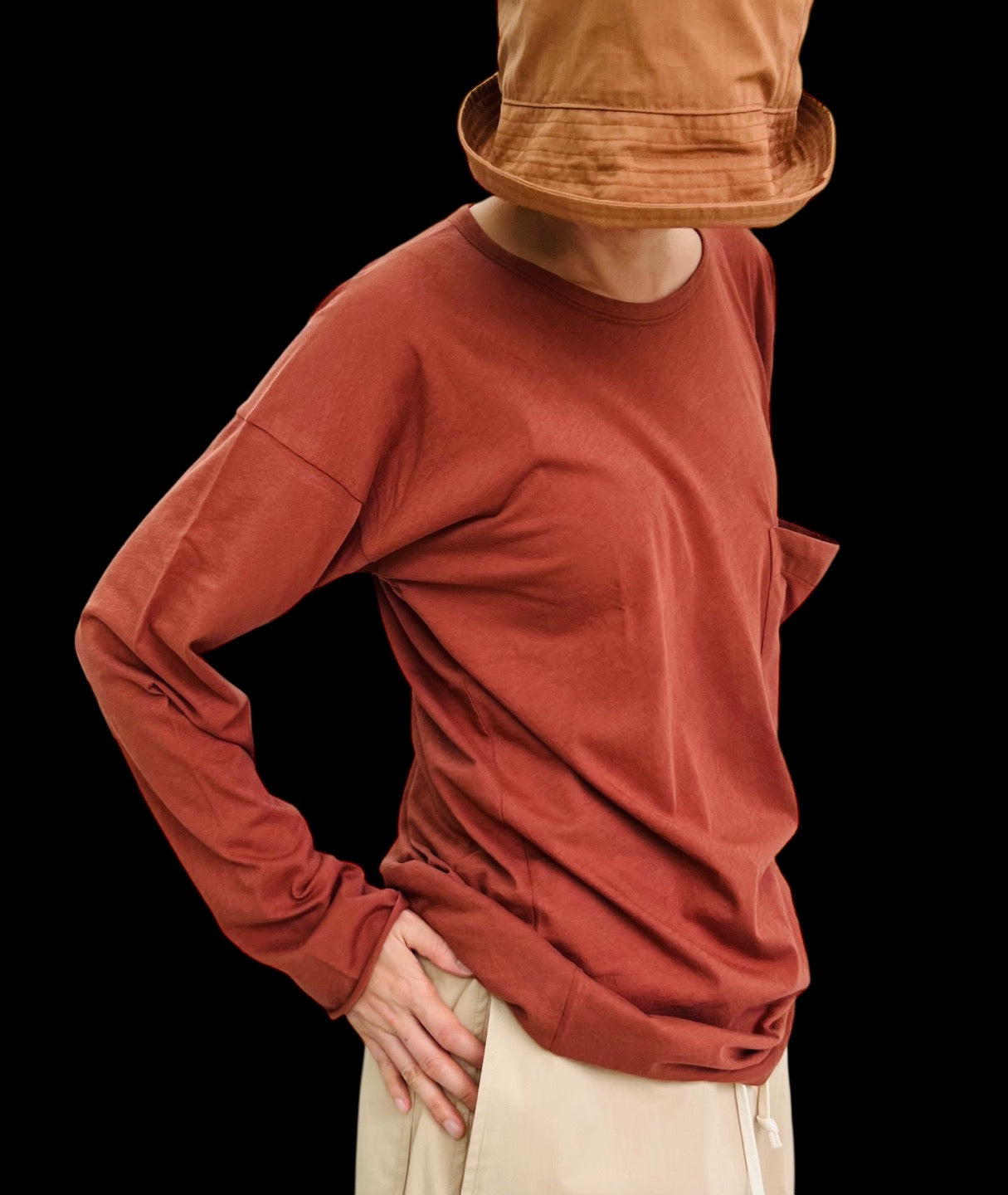 STELLAR POCKET T-SHIRT RUST