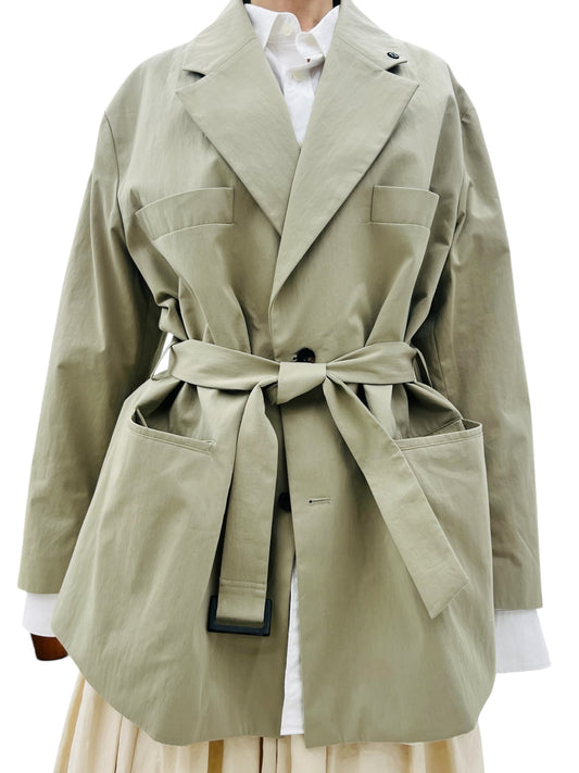 MENTOR BELTED JACKET KHAKI