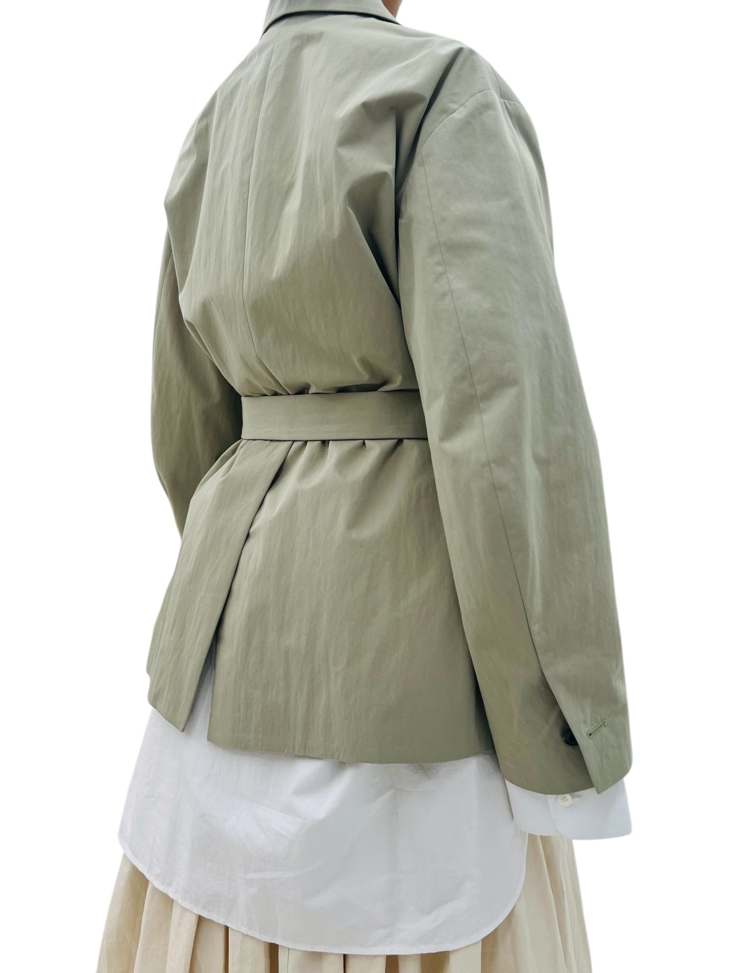 MENTOR BELTED JACKET KHAKI