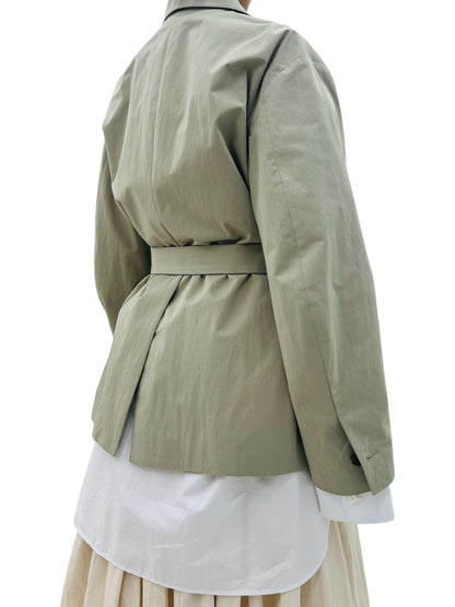 MENTOR BELTED JACKET KHAKI