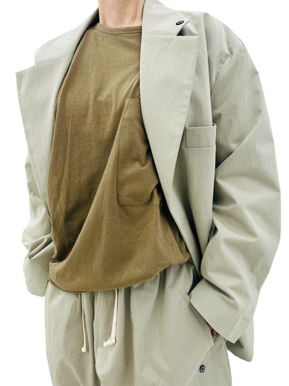 MENTOR BELTED JACKET KHAKI