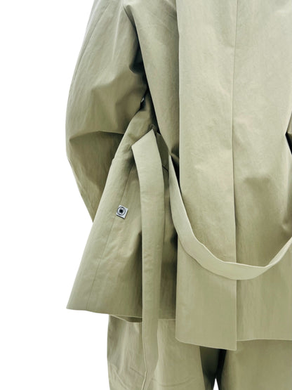 MENTOR BELTED JACKET KHAKI
