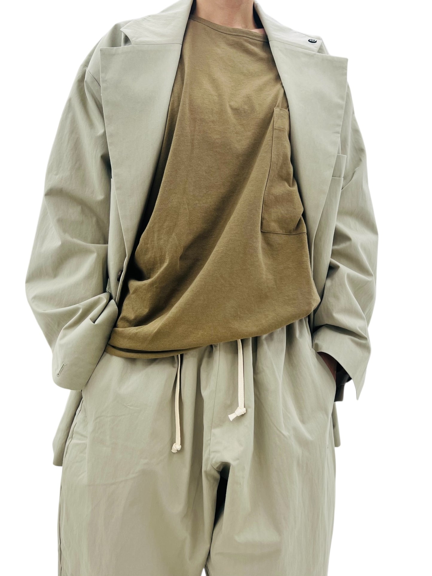 MENTOR BELTED JACKET KHAKI
