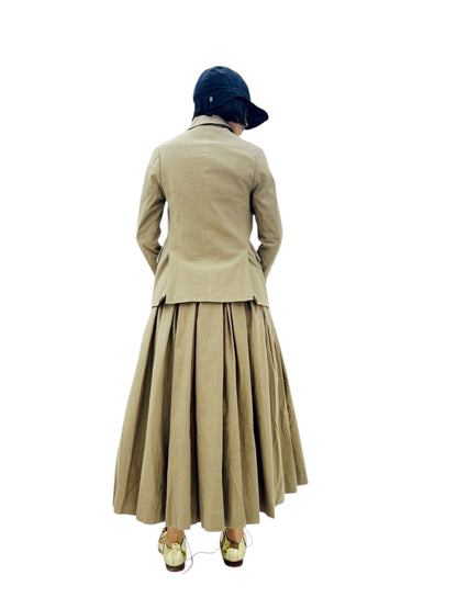 BORN TUCK SKIRT KHAKI