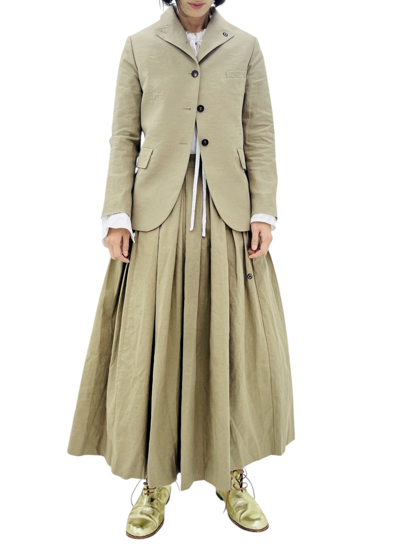 BORN SINGLE SHORT JACKET KHAKI