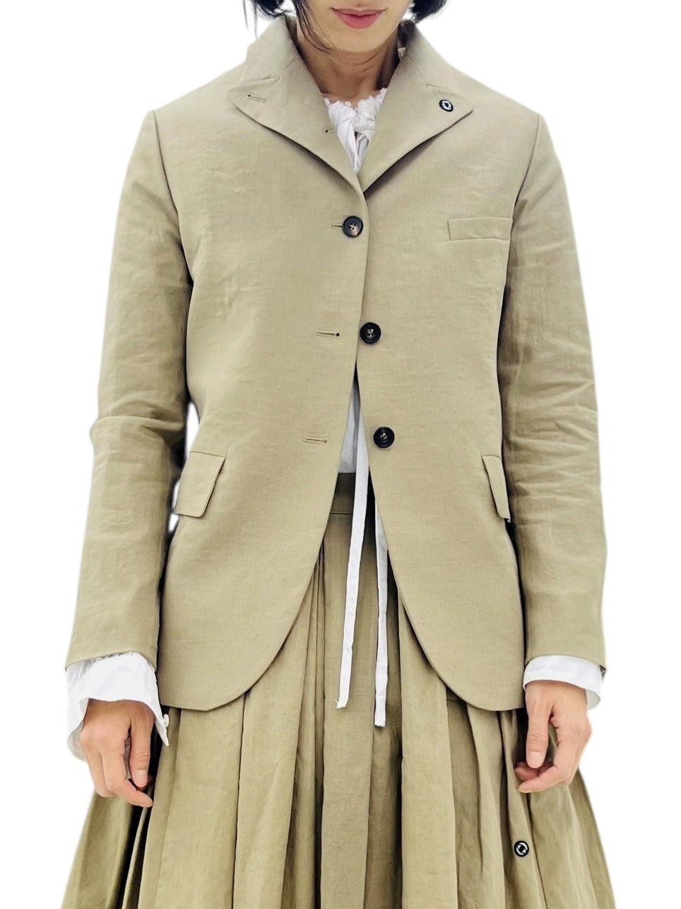 BORN SINGLE SHORT JACKET KHAKI