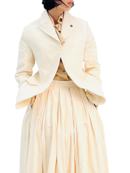 BORN SINGLE SHORT JACKET IVORY