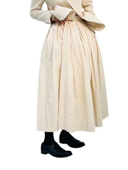 BORN TUCK SKIRT IVORY