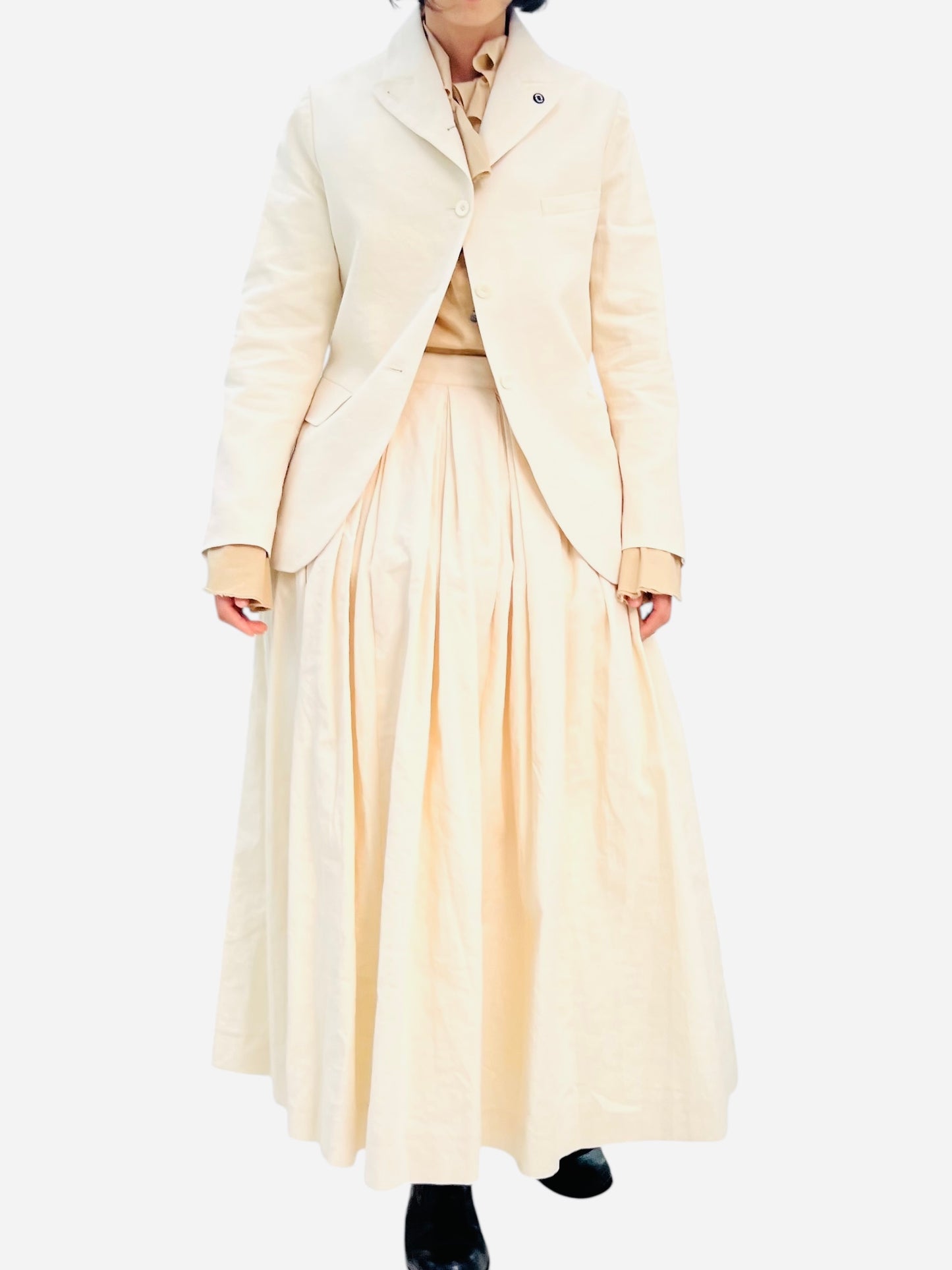 BORN SINGLE SHORT JACKET IVORY