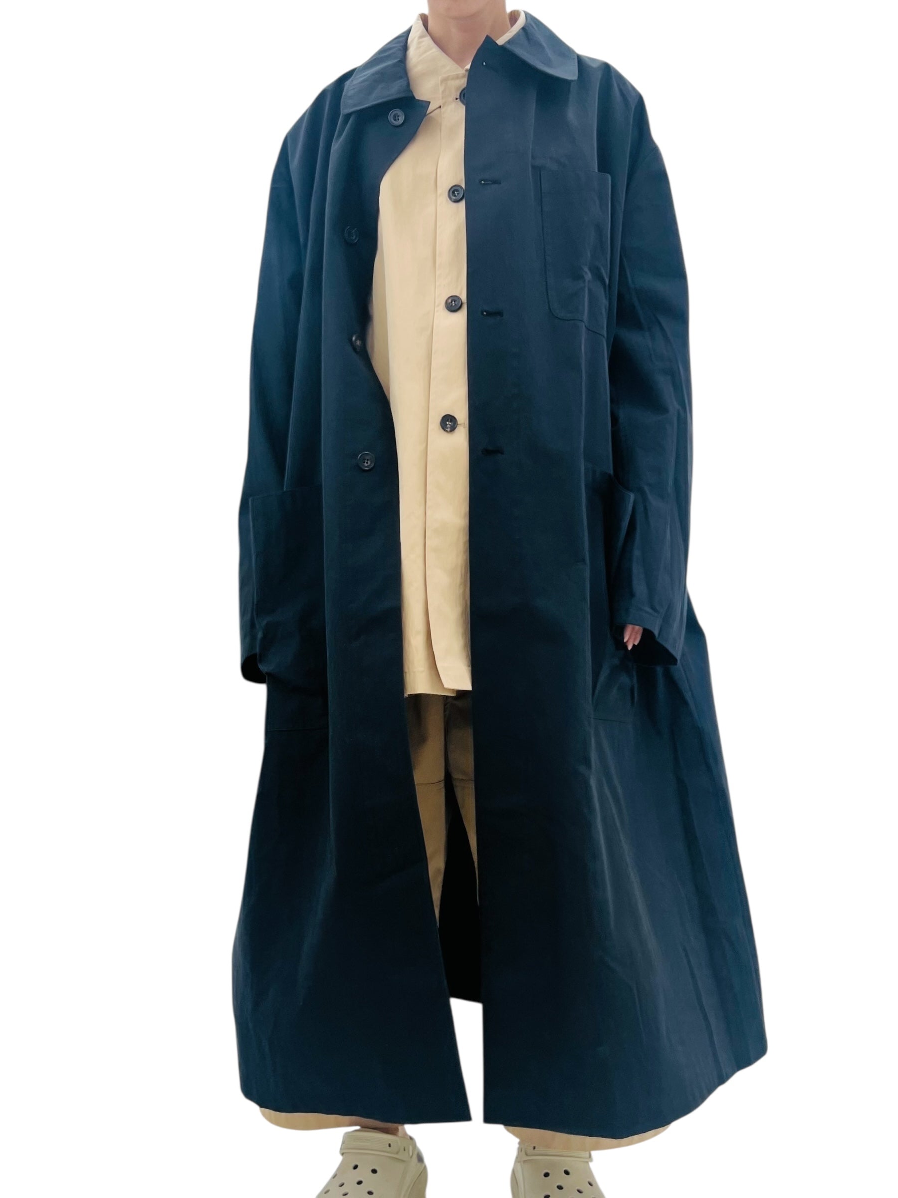 GARDENING LONG WORKING COAT CHACOL BLACK – LOOLA KOOLA
