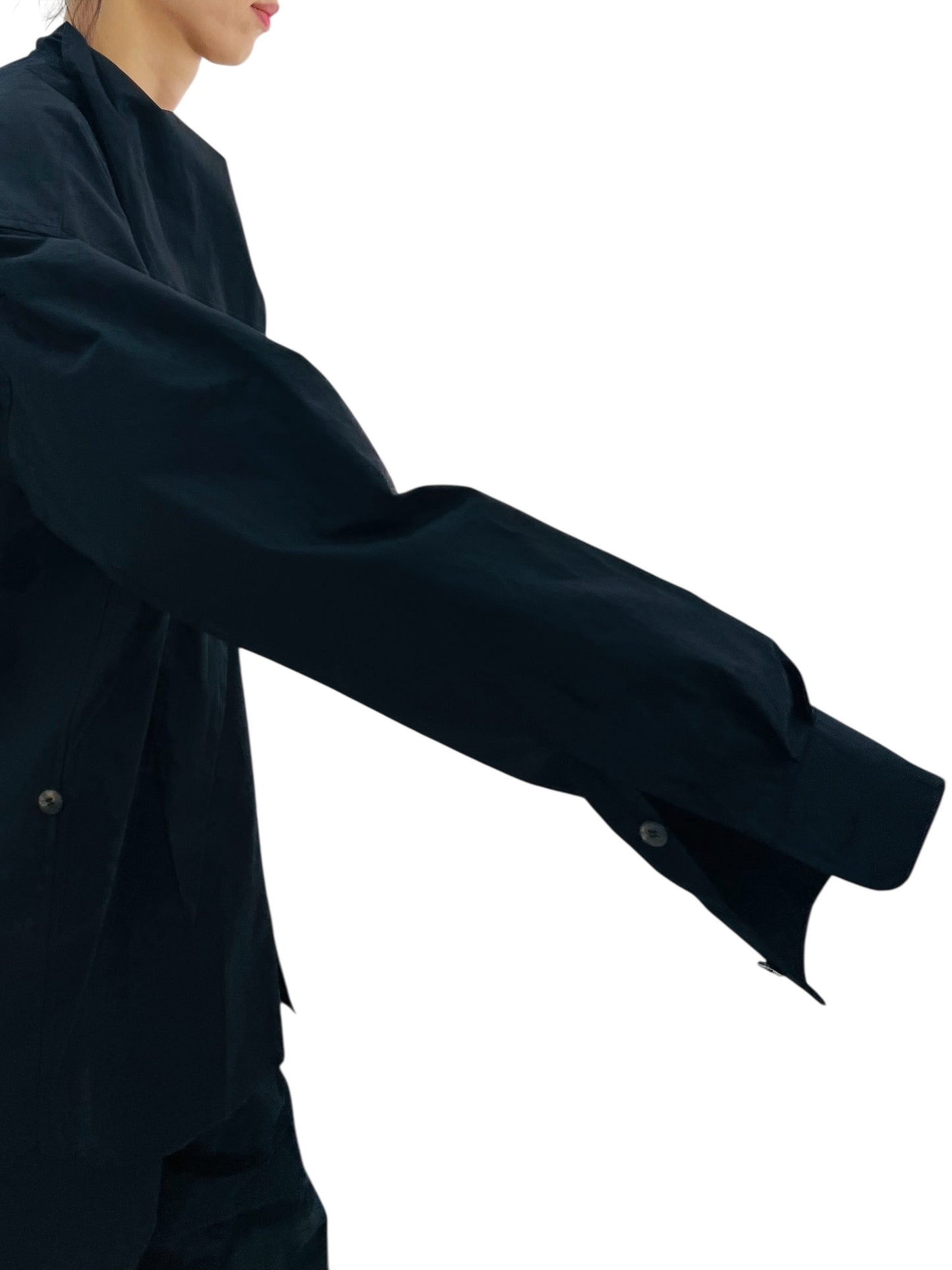 LUCY TIE SHIRT BLACK